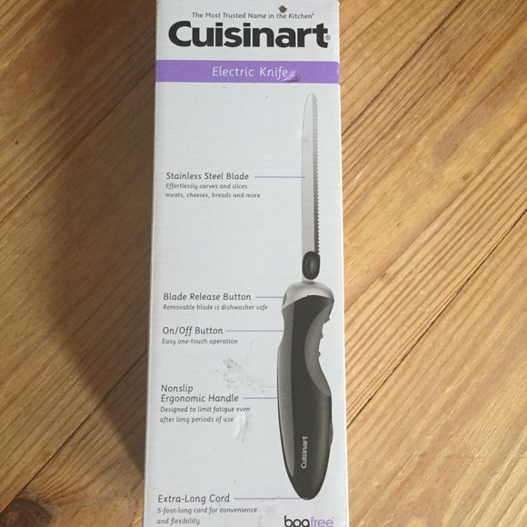 Cuisinart Electric Knife,1 Blade, Black,1 EA - Picture 3 of 7